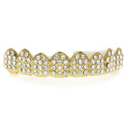 Hip-hop diamond-encrusted and gold-plated teeth grillz nowadaysfashion