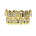 Hip-hop diamond-encrusted and gold-plated teeth grillz nowadaysfashion