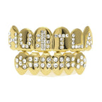 Hip-hop diamond-encrusted and gold-plated teeth grillz nowadaysfashion