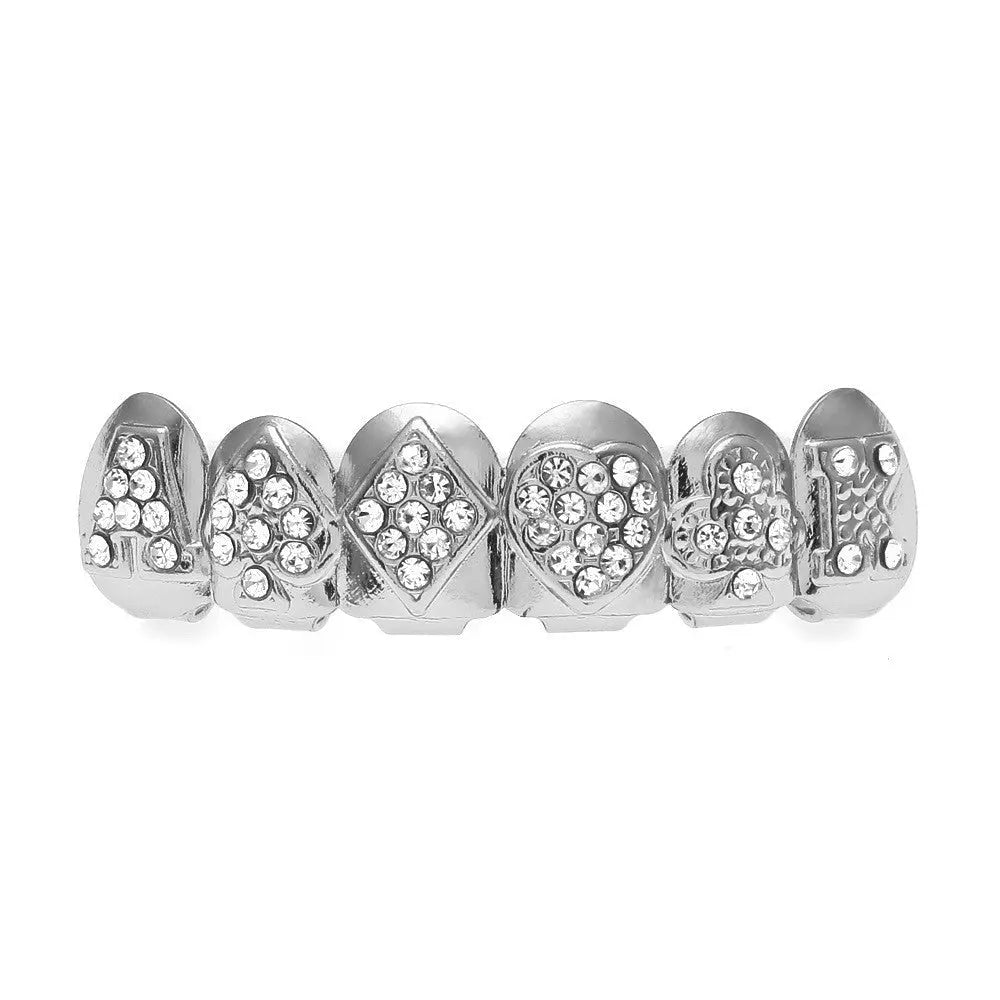 Hip-hop diamond-encrusted and gold-plated teeth grillz nowadaysfashion