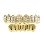 Hip-hop diamond-encrusted and gold-plated teeth grillz nowadaysfashion