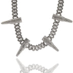 Hip-hop diamond-encrusted black panther necklace nowadaysfashion