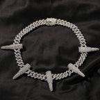 Hip-hop diamond-encrusted black panther necklace nowadaysfashion