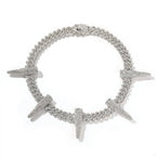 Hip-hop diamond-encrusted black panther necklace nowadaysfashion