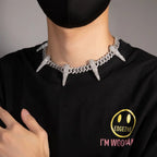 Hip-hop diamond-encrusted black panther necklace nowadaysfashion