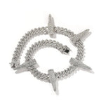 Hip-hop diamond-encrusted black panther necklace nowadaysfashion