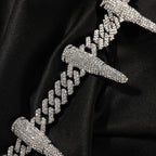 Hip-hop diamond-encrusted black panther necklace nowadaysfashion