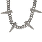 Hip-hop diamond-encrusted black panther necklace nowadaysfashion