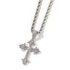Hip-Hop Diamond-Encrusted Zircon Cross Necklace nowadaysfashion