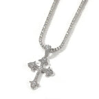 Hip-Hop Diamond-Encrusted Zircon Cross Necklace nowadaysfashion