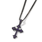 Hip-Hop Diamond-Encrusted Zircon Cross Necklace nowadaysfashion