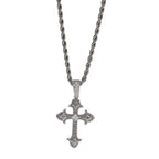 Hip-Hop Diamond-Encrusted Zircon Cross Necklace nowadaysfashion