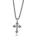 Hip-Hop Diamond-Encrusted Zircon Cross Necklace nowadaysfashion