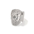 Hip-hop exaggerated portrait inlaid zircon ring nowadaysfashion