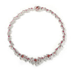 Hip-hop exaggerated spiky parasitic red-eyed thorn diamond-encrusted necklace nowadaysfashion