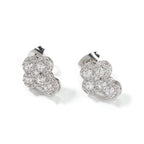 Hip-hop fashion diamond-encrusted cross stud earrings nowadaysfashion