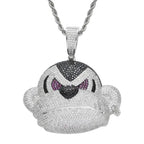 Hip Hop Fierce Shark Inlaid Zircon Pendant Charm Trend Necklace nowadaysfashion