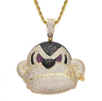 Hip Hop Fierce Shark Inlaid Zircon Pendant Charm Trend Necklace nowadaysfashion