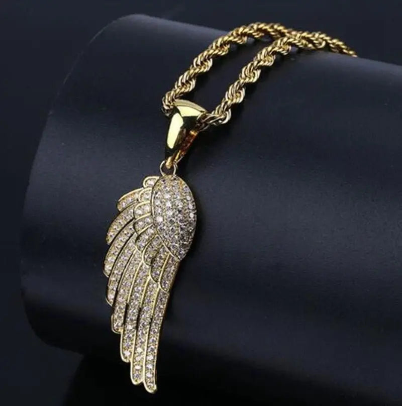 Hip Hop Fierce Shark Inlaid Zircon Pendant Charm Trend Necklace - Blade & Thread