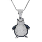 Hip Hop Fierce Shark Inlaid Zircon Pendant Charm Trend Necklace nowadaysfashion