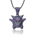 Hip Hop Fierce Shark Inlaid Zircon Pendant Charm Trend Necklace nowadaysfashion
