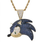 Hip Hop Fierce Shark Inlaid Zircon Pendant Charm Trend Necklace nowadaysfashion