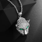 Hip Hop Fierce Shark Inlaid Zircon Pendant Charm Trend Necklace nowadaysfashion