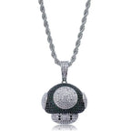 Hip Hop Fierce Shark Inlaid Zircon Pendant Charm Trend Necklace nowadaysfashion