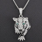 Hip Hop Fierce Shark Inlaid Zircon Pendant Charm Trend Necklace nowadaysfashion