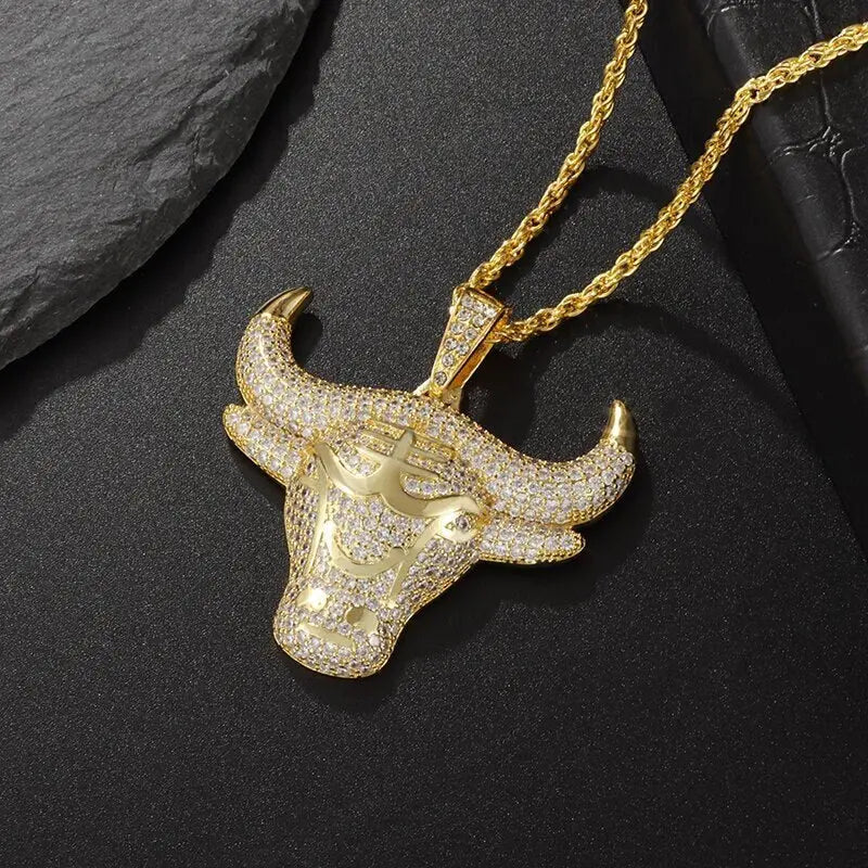 Hip Hop Fierce Shark Inlaid Zircon Pendant Charm Trend Necklace nowadaysfashion