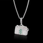 Hip Hop Fierce Shark Inlaid Zircon Pendant Charm Trend Necklace nowadaysfashion