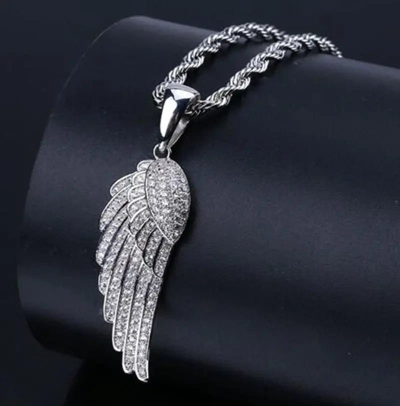 Hip Hop Fierce Shark Inlaid Zircon Pendant Charm Trend Necklace - Blade & Thread