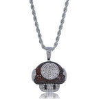 Hip Hop Fierce Shark Inlaid Zircon Pendant Charm Trend Necklace nowadaysfashion
