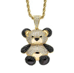 Hip Hop Fierce Shark Inlaid Zircon Pendant Charm Trend Necklace nowadaysfashion