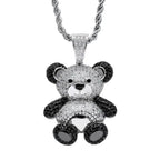 Hip Hop Fierce Shark Inlaid Zircon Pendant Charm Trend Necklace nowadaysfashion