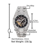 Hip Hop Full Diamond Hollow Case Mechanical Watch nowadaysfashion
