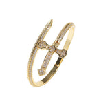 Hip-hop full-diamond justice sword bracelet inlaid with zircon nowadaysfashion