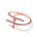 Hip-hop full-diamond justice sword bracelet inlaid with zircon nowadaysfashion