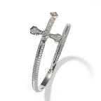 Hip-hop full-diamond justice sword bracelet inlaid with zircon nowadaysfashion