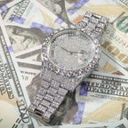 Hip-hop full-diamond waterproof quartz watches nowadaysfashion