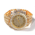 Hip-hop full-diamond waterproof quartz watches nowadaysfashion