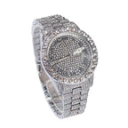 Hip-hop full-diamond waterproof quartz watches nowadaysfashion