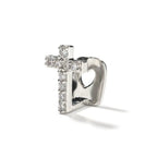 Hip-hop gold braces with zirconia cross Teeth Grillz nowadaysfashion