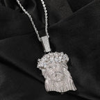 Hip Hop  Iced Out CZ Jesus Piece Pendant Necklace nowadaysfashion
