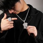 Hip Hop  Iced Out CZ Jesus Piece Pendant Necklace nowadaysfashion