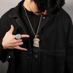 Hip Hop  Iced Out CZ Jesus Piece Pendant Necklace nowadaysfashion