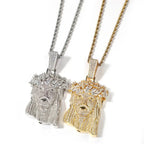 Hip Hop  Iced Out CZ Jesus Piece Pendant Necklace nowadaysfashion