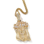 Hip Hop  Iced Out CZ Jesus Piece Pendant Necklace nowadaysfashion
