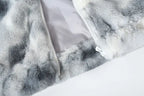 Hip Hop Jacket Streetwear Tie Dye Heart Fuzzy Jackets Warm Coats nowadaysfashion