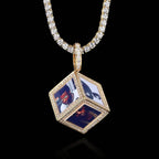 Hip Hop Jewelry Cube Memory Photo Pendant Frame Necklace nowadaysfashion